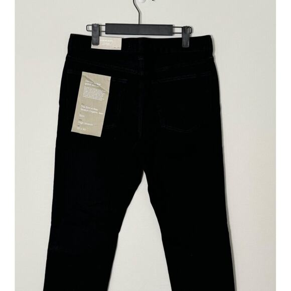 NWT Everlane Mens Slim 4-Way Stretch Organic Jean Black 32x30 - Picture 14 of 16
